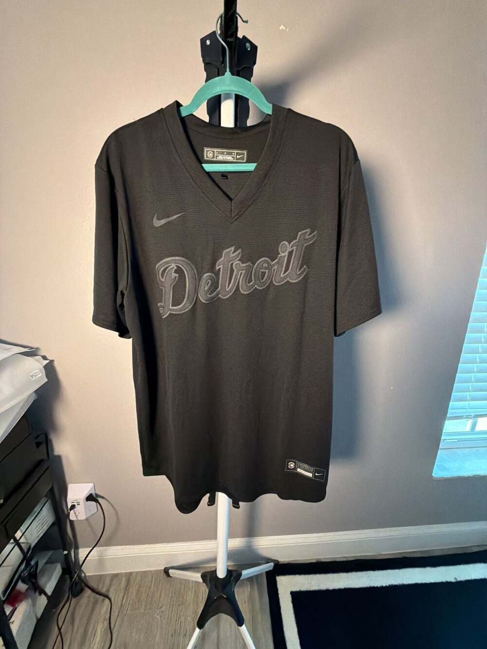 Nike Detroit Tigers Triple Black Jersey Size L